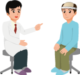 術後診察の様子