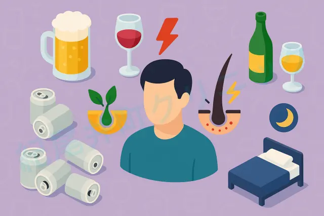 薄毛(はげ)と飲酒の関係【医師監修】