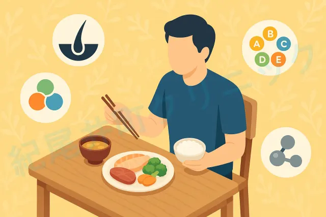 薄毛(はげ)と食事の関係【医師監修】